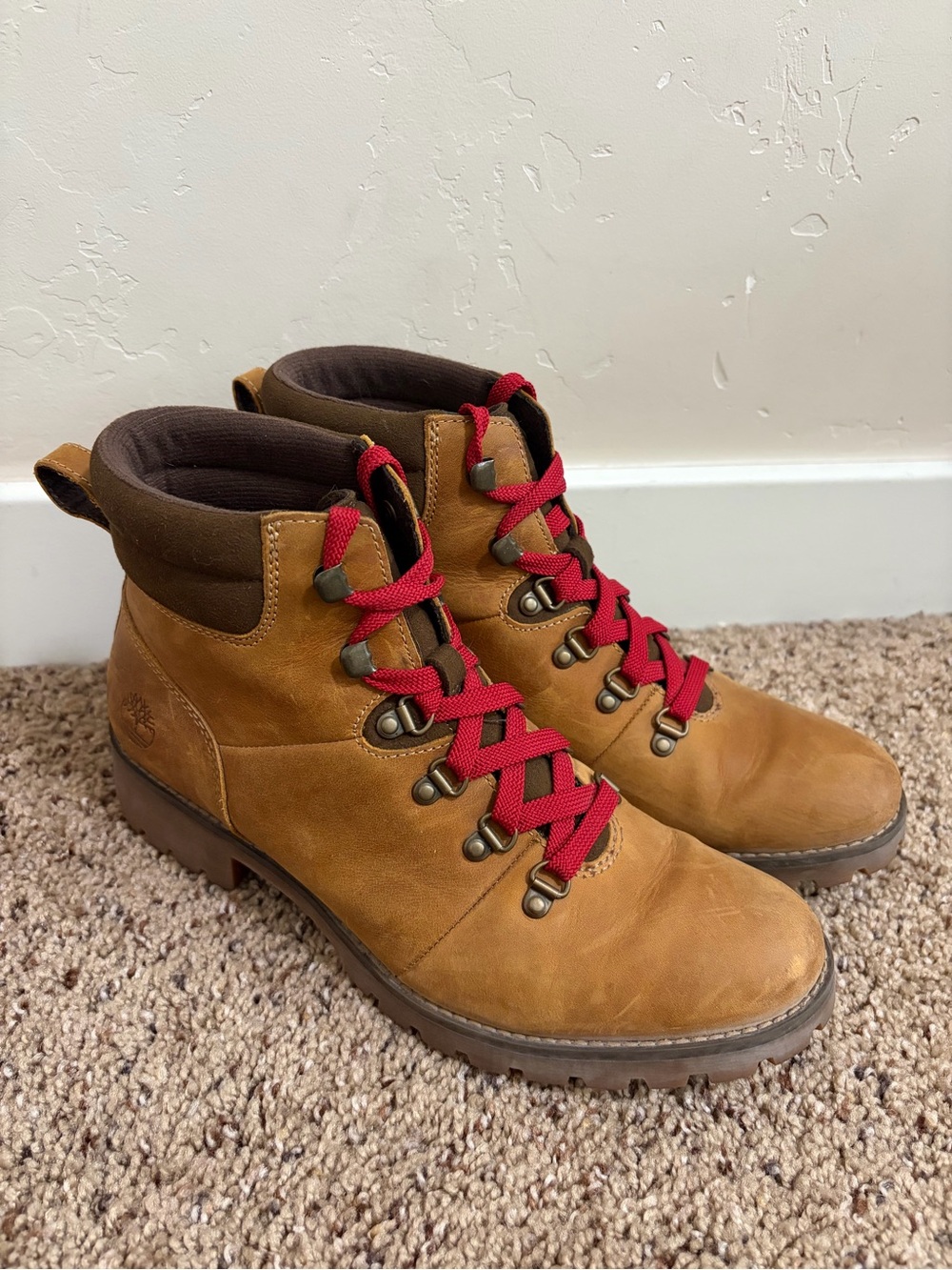 Timberland Women's Ellendale Mid Hiker Boots Tan Brown Size 9